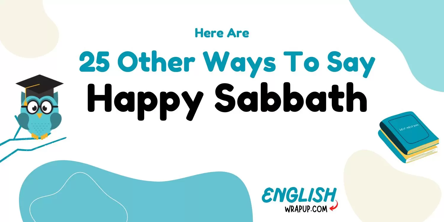 Happy Sabbath