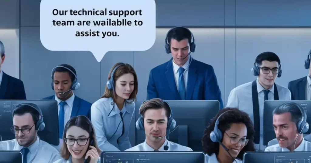 Our technical support team